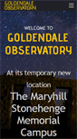 Mobile Screenshot of goldendaleobservatory.com